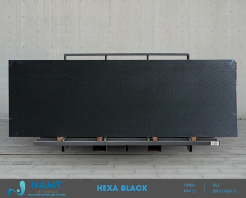 Mẫu gạch Craft Hexa Black 800x2400x15mm tại Tổng kho NAMY