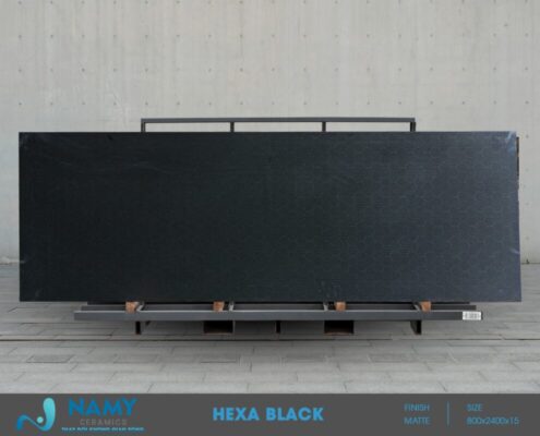 Mẫu gạch lát cầu thang chống trơn Craft Hexa Black 